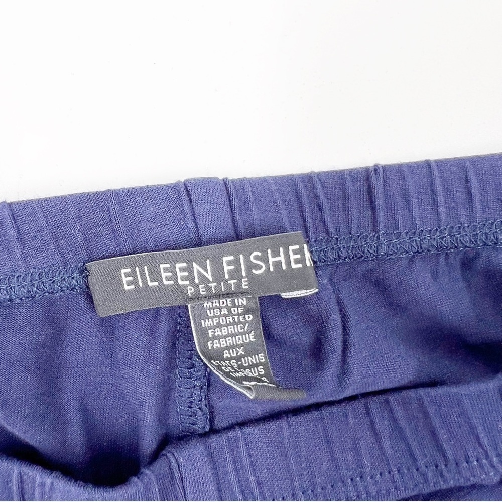✅ Eileen Fisher Blue Viscose Jersey Ankle Leggings Pants SIZE PETITE SMALL - Picture 2 of 8